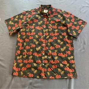 Yiume button‎ down Hawaiian shirt mens XL EUC